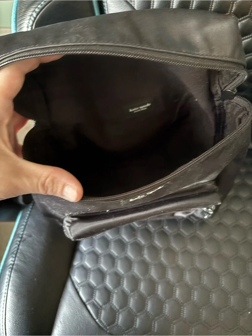 kate spade Black Nylon Messenger Crossbody Bag